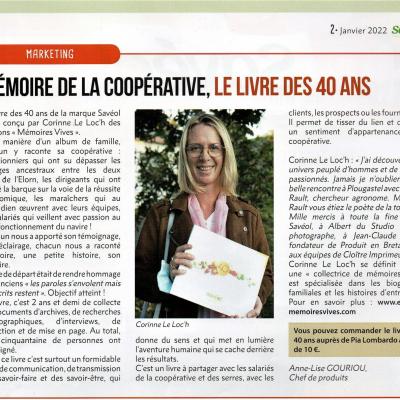 Saveol news janvier 2022